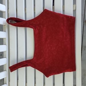 A line crop top sports bra